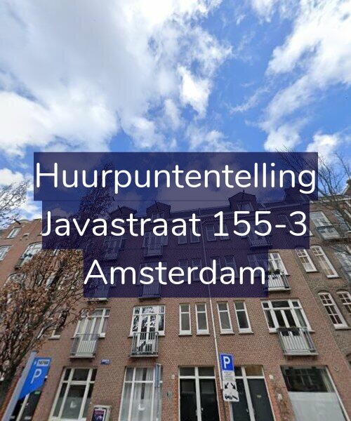Foto gevel Huurpuntentelling voor Javastraat 155-3, Amsterdam