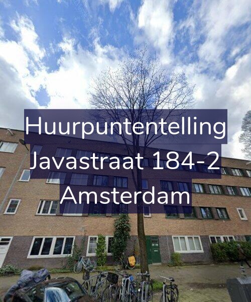 Foto gevel Huurpuntentelling voor Javastraat 184-2, Amsterdam