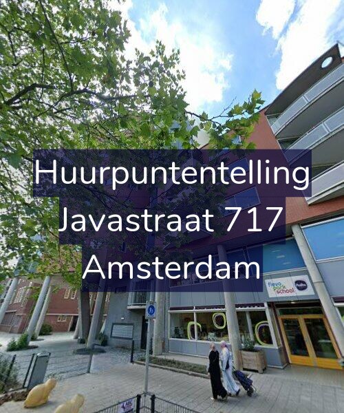 Foto gevel Huurpuntentelling voor Javastraat 717, Amsterdam