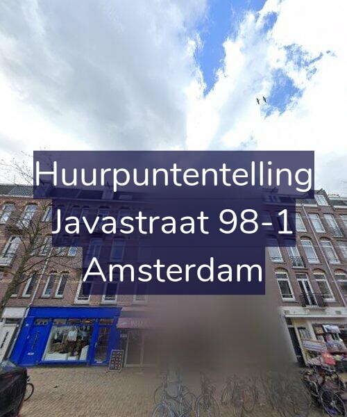Foto gevel Huurpuntentelling voor Javastraat 98-1, Amsterdam