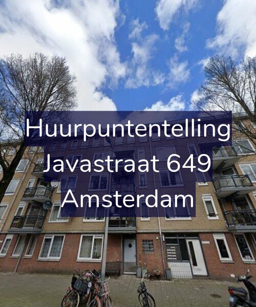 Foto gevel Huurpuntentelling voor Javastraat 649, Amsterdam