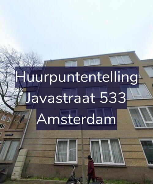 Foto gevel Huurpuntentelling voor Javastraat 533, Amsterdam