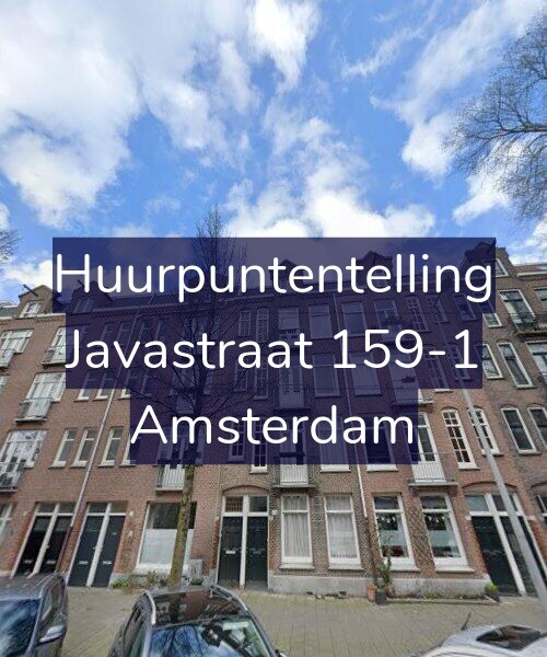 Foto gevel Huurpuntentelling voor Javastraat 159-1, Amsterdam