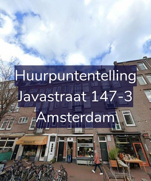 Foto gevel Huurpuntentelling voor Javastraat 147-3, Amsterdam