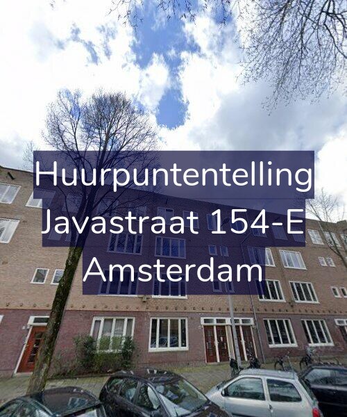 Foto gevel Huurpuntentelling voor Javastraat 154-E, Amsterdam