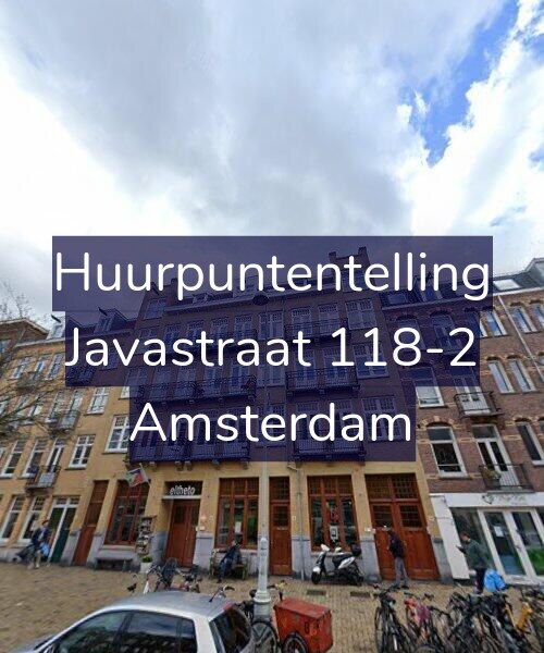 Foto gevel Huurpuntentelling voor Javastraat 118-2, Amsterdam