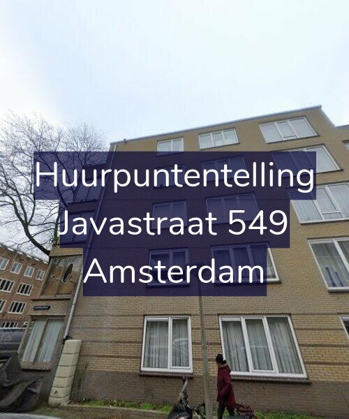 Foto gevel Huurpuntentelling voor Javastraat 549, Amsterdam
