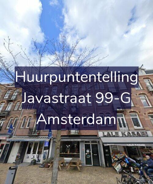 Foto gevel Huurpuntentelling voor Javastraat 99-G, Amsterdam