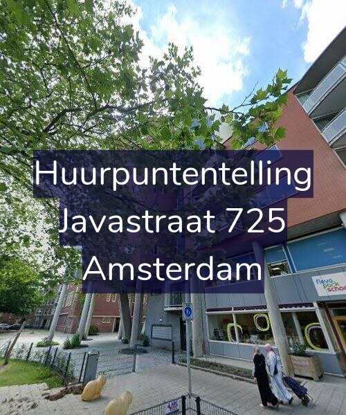 Foto gevel Huurpuntentelling voor Javastraat 725, Amsterdam