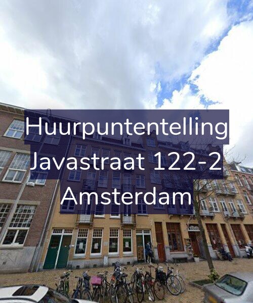 Foto gevel Huurpuntentelling voor Javastraat 122-2, Amsterdam