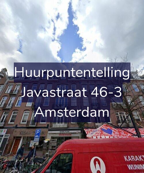 Foto gevel Huurpuntentelling voor Javastraat 46-3, Amsterdam