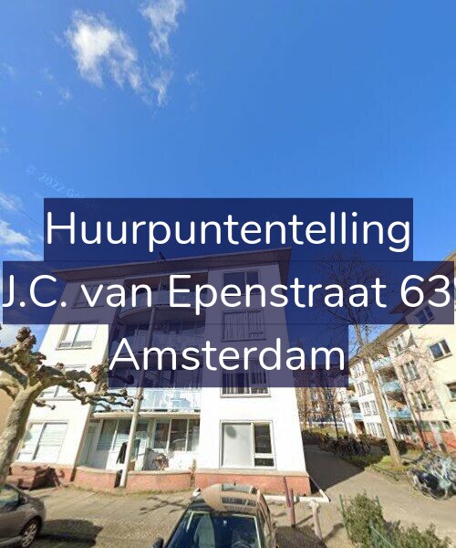 Foto gevel Huurpuntentelling voor J.C. van Epenstraat 63, Amsterdam
