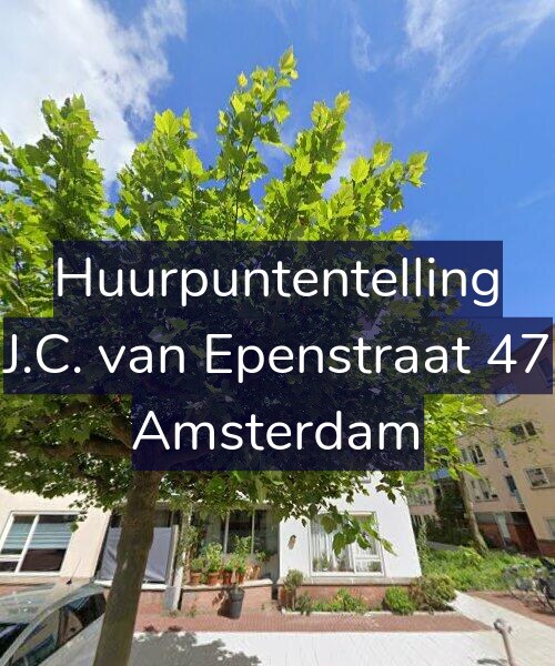Foto gevel Huurpuntentelling voor J.C. van Epenstraat 47, Amsterdam