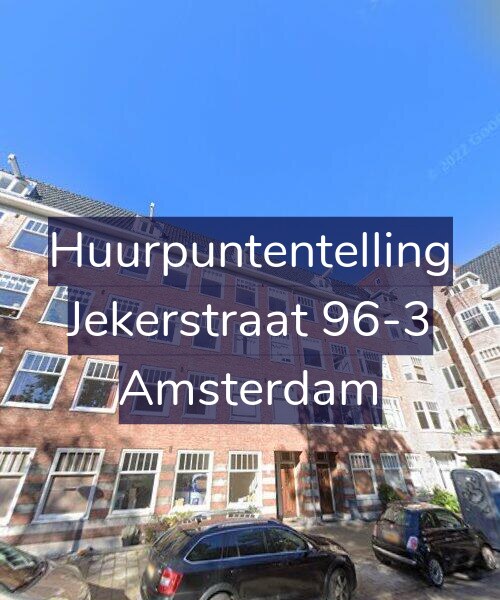Foto gevel Huurpuntentelling voor Jekerstraat 96-3, Amsterdam