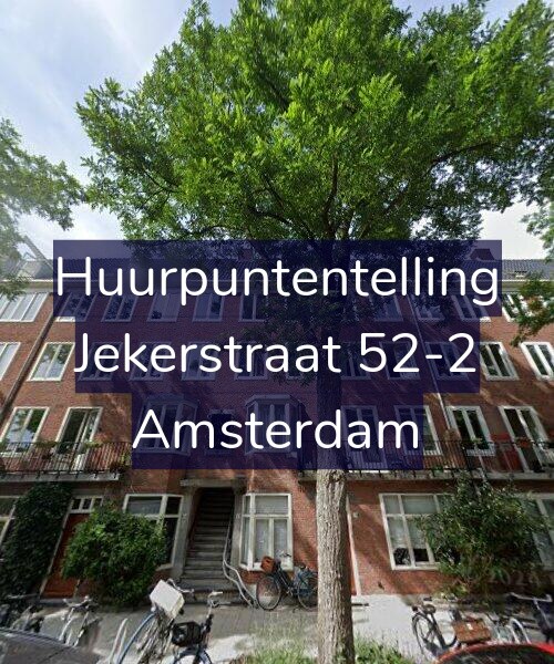 Foto gevel Huurpuntentelling voor Jekerstraat 52-2, Amsterdam