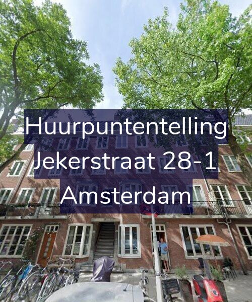 Foto gevel Huurpuntentelling voor Jekerstraat 28-1, Amsterdam
