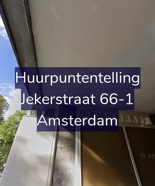 Foto gevel Huurpuntentelling voor Jekerstraat 66-1, Amsterdam
