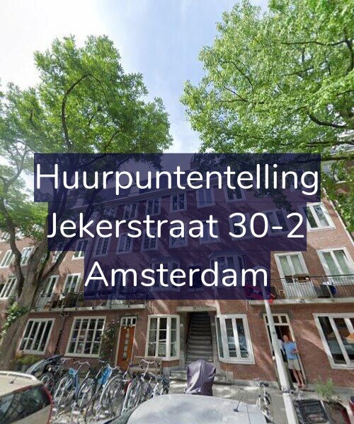 Foto gevel Huurpuntentelling voor Jekerstraat 30-2, Amsterdam