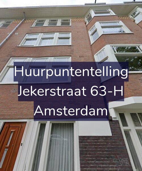 Foto gevel Huurpuntentelling voor Jekerstraat 63-H, Amsterdam