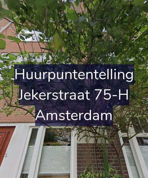 Foto gevel Huurpuntentelling voor Jekerstraat 75-H, Amsterdam
