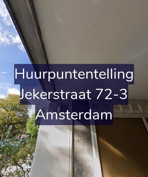 Foto gevel Huurpuntentelling voor Jekerstraat 72-3, Amsterdam