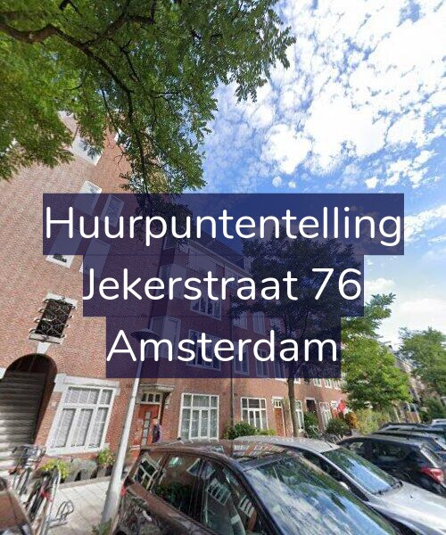Foto gevel Huurpuntentelling voor Jekerstraat 76, Amsterdam