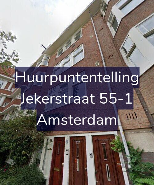 Foto gevel Huurpuntentelling voor Jekerstraat 55-1, Amsterdam