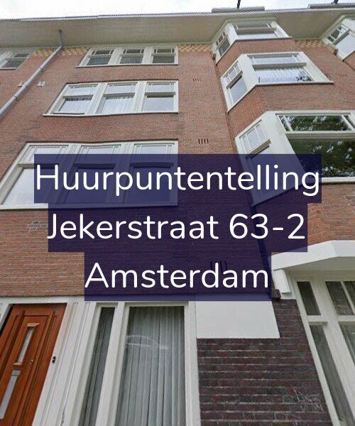 Foto gevel Huurpuntentelling voor Jekerstraat 63-2, Amsterdam