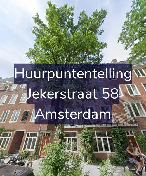 Foto gevel Huurpuntentelling voor Jekerstraat 58, Amsterdam