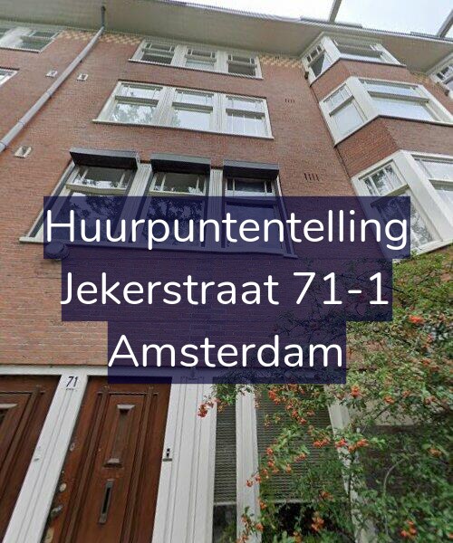 Foto gevel Huurpuntentelling voor Jekerstraat 71-1, Amsterdam