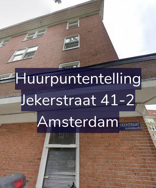 Foto gevel Huurpuntentelling voor Jekerstraat 41-2, Amsterdam
