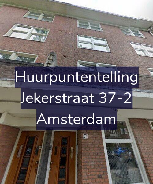 Foto gevel Huurpuntentelling voor Jekerstraat 37-2, Amsterdam