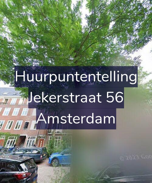 Foto gevel Huurpuntentelling voor Jekerstraat 56, Amsterdam