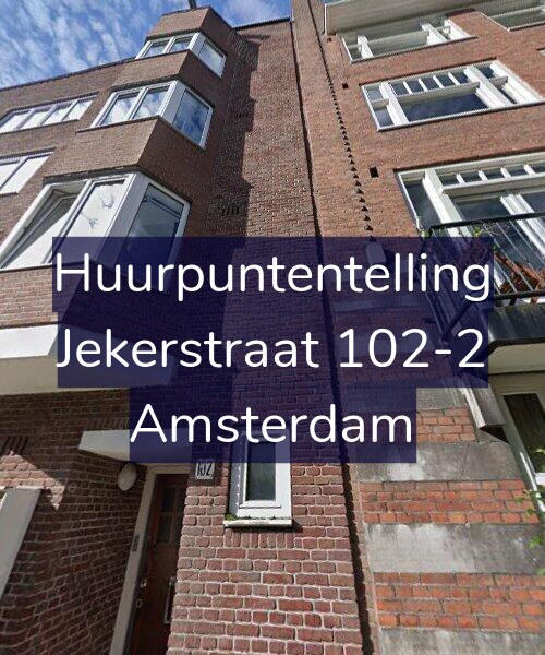 Foto gevel Huurpuntentelling voor Jekerstraat 102-2, Amsterdam