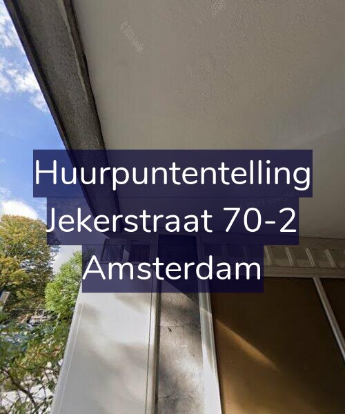 Foto gevel Huurpuntentelling voor Jekerstraat 70-2, Amsterdam