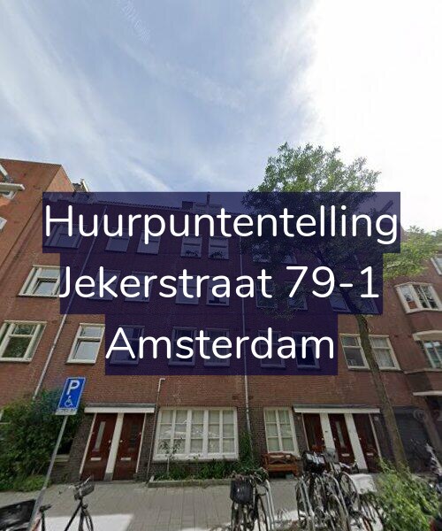 Foto gevel Huurpuntentelling voor Jekerstraat 79-1, Amsterdam