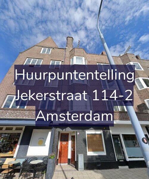 Foto gevel Huurpuntentelling voor Jekerstraat 114-2, Amsterdam