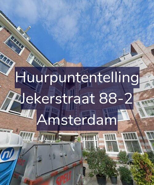 Foto gevel Huurpuntentelling voor Jekerstraat 88-2, Amsterdam
