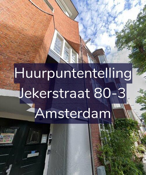 Foto gevel Huurpuntentelling voor Jekerstraat 80-3, Amsterdam