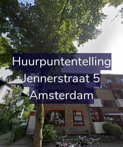 Foto gevel Huurpuntentelling voor Jennerstraat 5, Amsterdam
