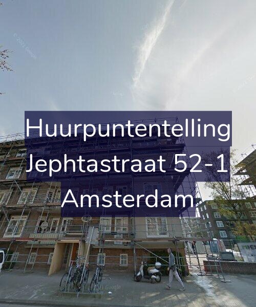 Foto gevel Huurpuntentelling voor Jephtastraat 52-1, Amsterdam