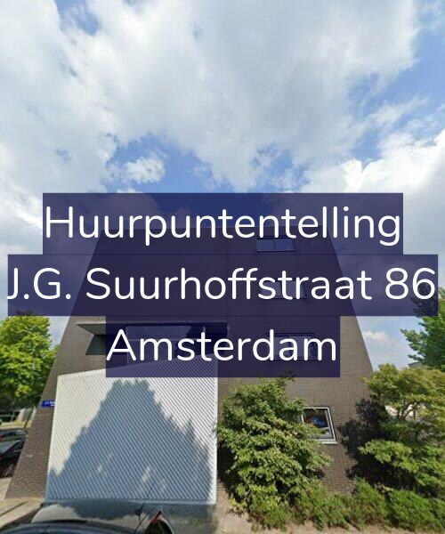 Foto gevel Huurpuntentelling voor J.G. Suurhoffstraat 86, Amsterdam