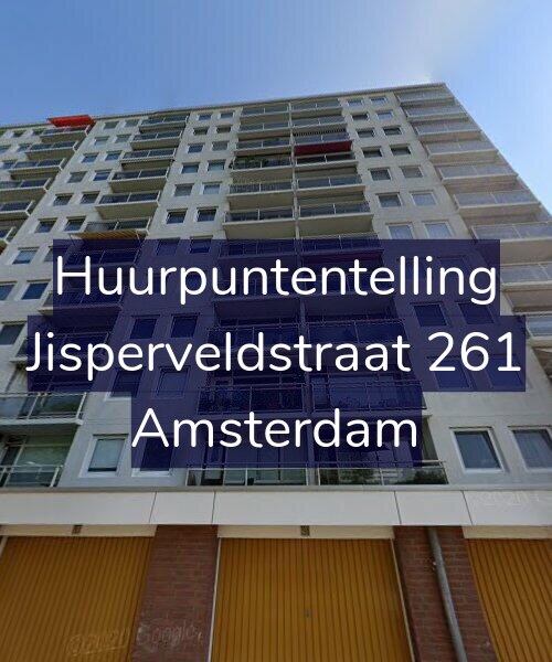 Foto gevel Huurpuntentelling voor Jisperveldstraat 261, Amsterdam