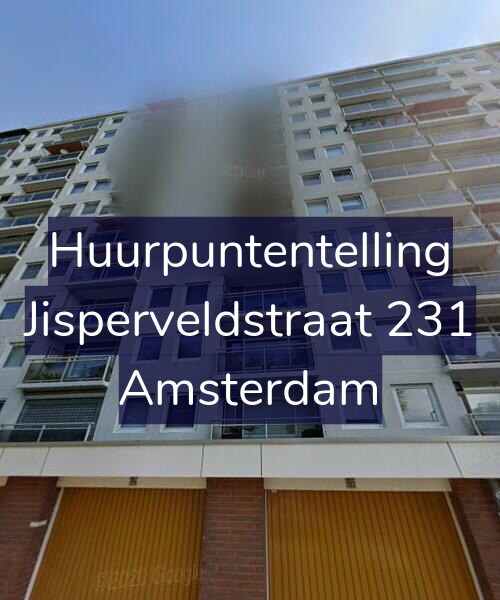 Foto gevel Huurpuntentelling voor Jisperveldstraat 231, Amsterdam