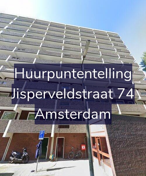 Foto gevel Huurpuntentelling voor Jisperveldstraat 74, Amsterdam