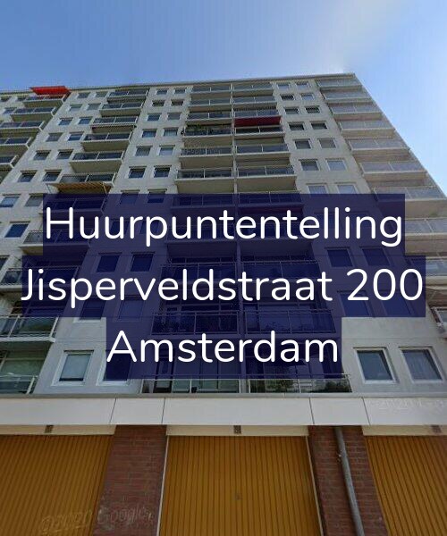 Foto gevel Huurpuntentelling voor Jisperveldstraat 200, Amsterdam