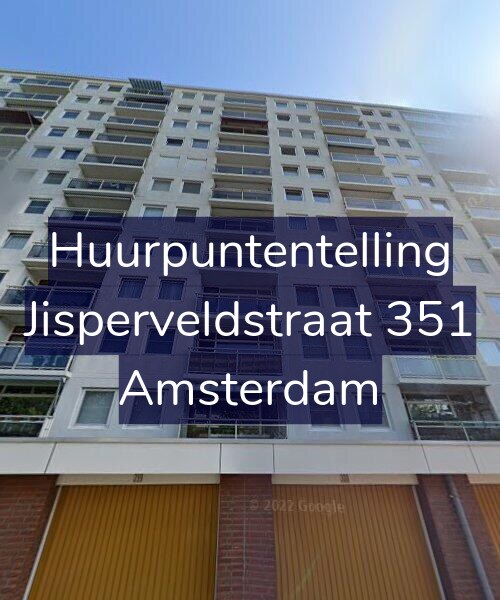 Foto gevel Huurpuntentelling voor Jisperveldstraat 351, Amsterdam