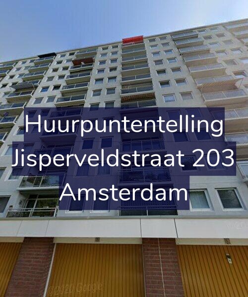 Foto gevel Huurpuntentelling voor Jisperveldstraat 203, Amsterdam