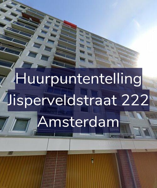 Foto gevel Huurpuntentelling voor Jisperveldstraat 222, Amsterdam