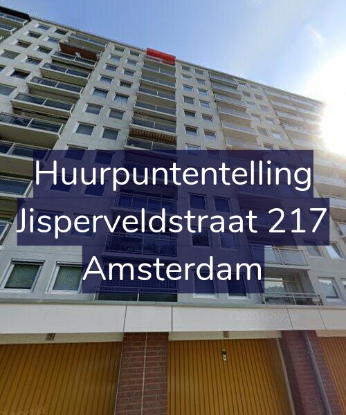 Foto gevel Huurpuntentelling voor Jisperveldstraat 217, Amsterdam